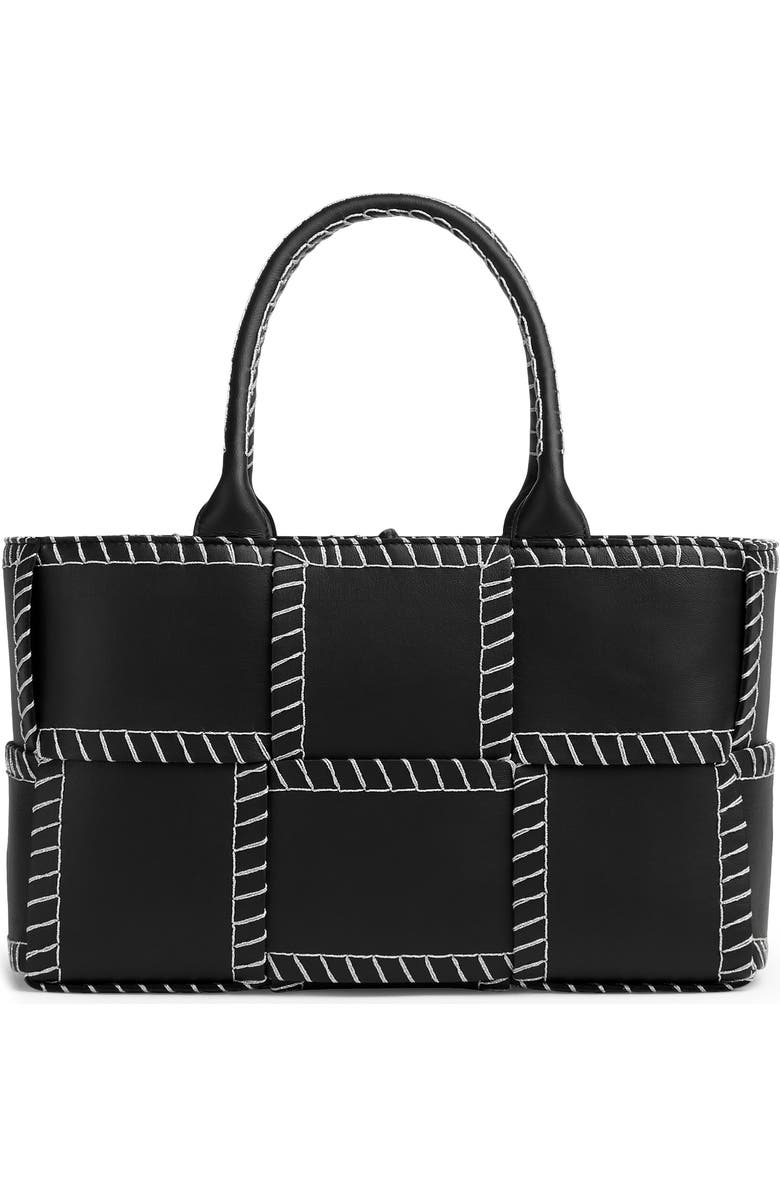 Bottega Veneta Small Intrecciato Topstitch Leather Tote, Main, color,