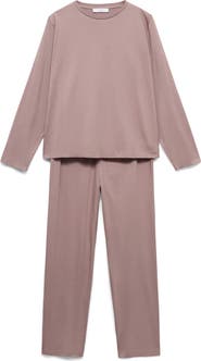 MANGO Plain Cotton Pajamas