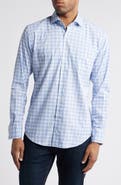 Peter Millar Garrow Crown Lite Plaid Performance Button-Up Shirt