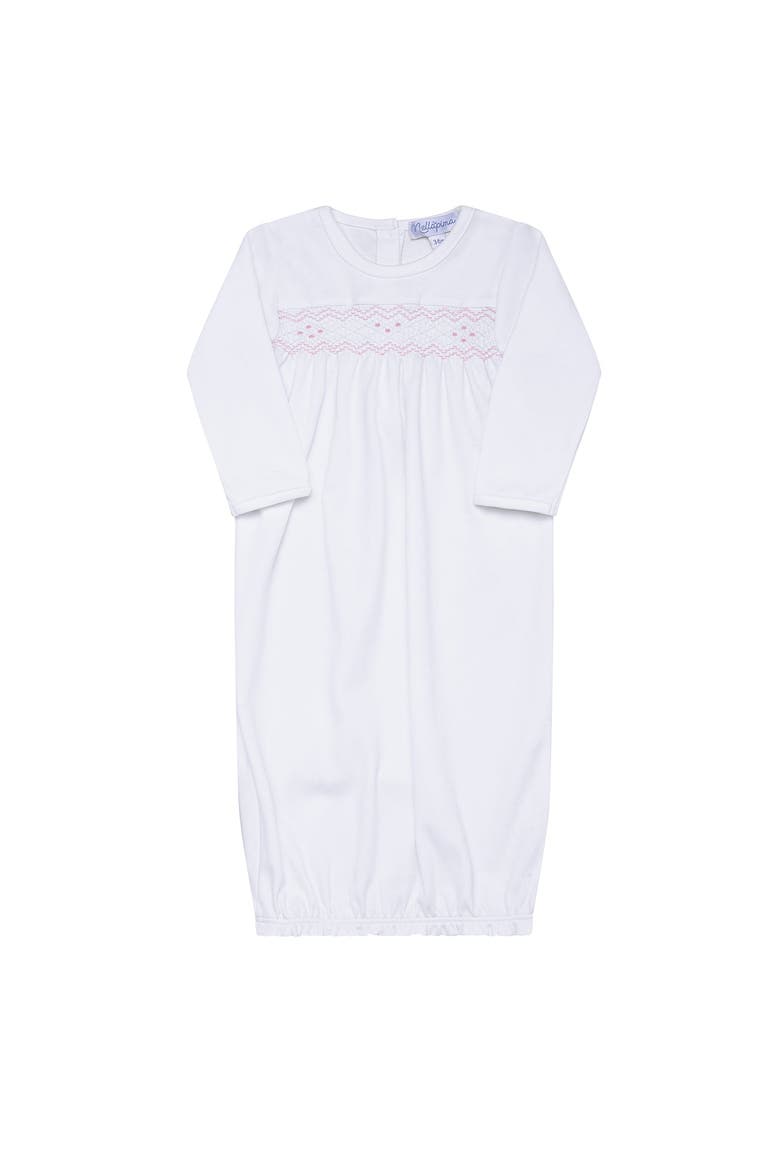 Nella Smocked Girl Gown - Baby, Alternate, color, White