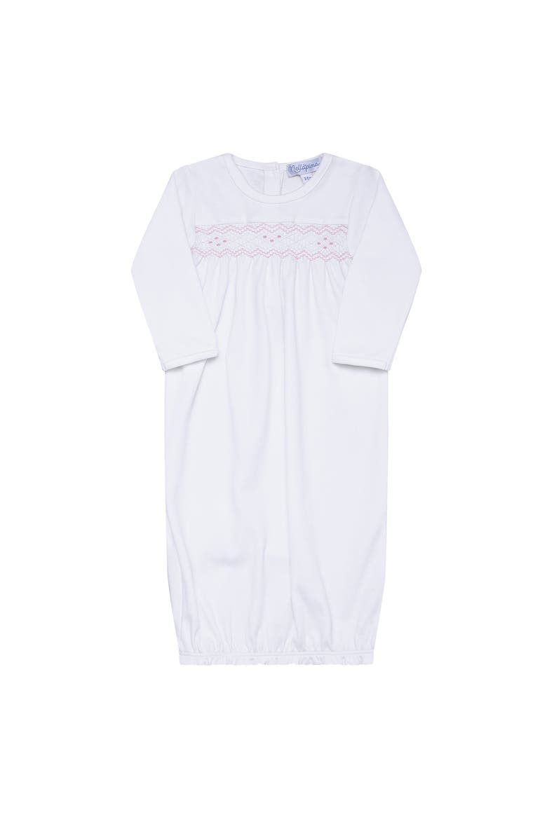 Nellapima Nella Smocked Girl Gown - Baby, Alternate, color, White