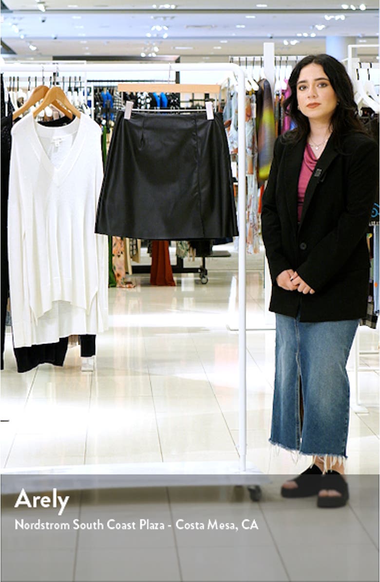 Clara Faux Leather Miniskirt, sales video thumbnail