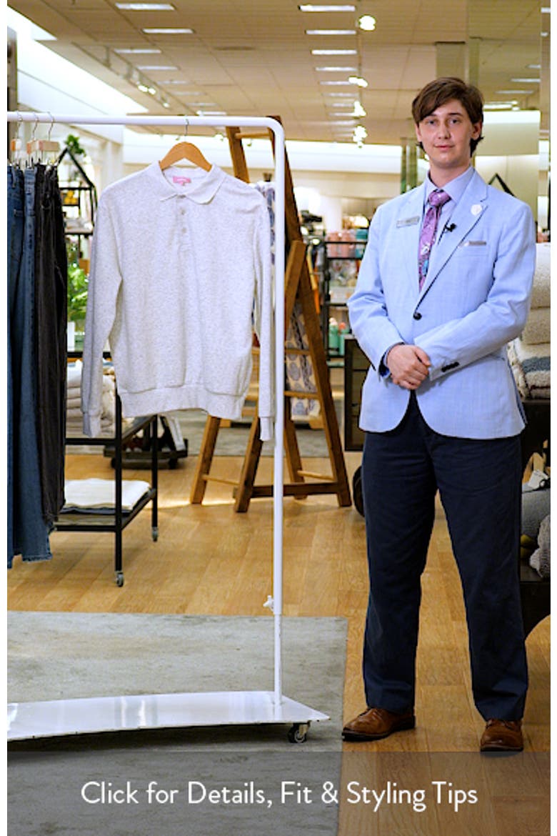 Scholar Oversize Cotton Blend Polo Sweatshirt video