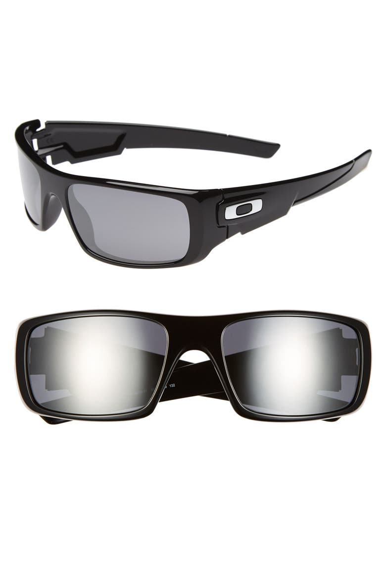 'Crankshaft' 60mm Sunglasses, Main, color, BLACK