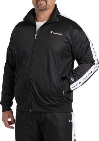 Champion track jacket black hotsell