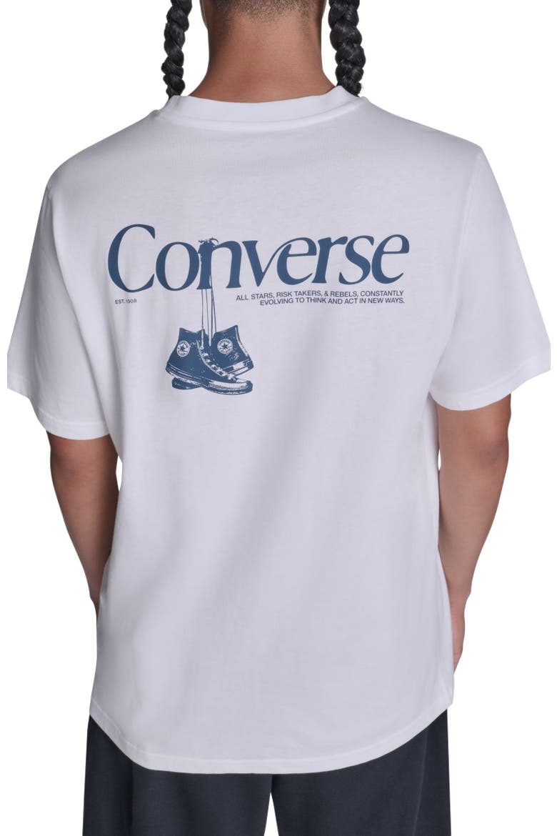 Men's Hanging Shoes T-Shirt, Alternate, color, WHITE 10A