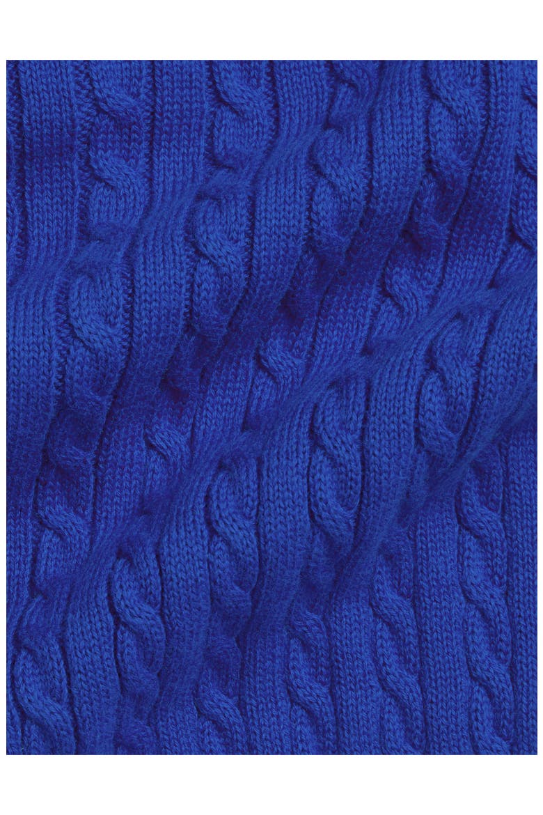 Mini Cable Knit Sweater, Alternate, color, NEW SAPPHIRE/ CRUISE GREEN
