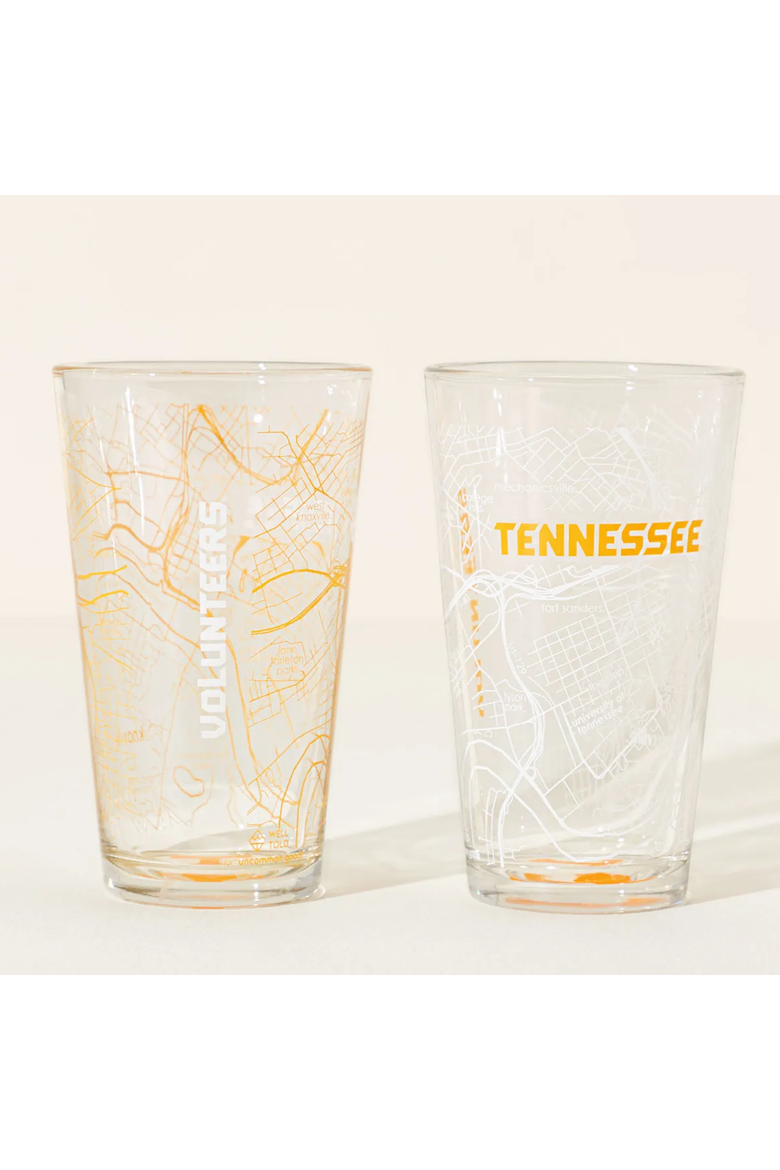 Your College Town Pint Glass - Set of 2, Alternate, color, University of Tennessee