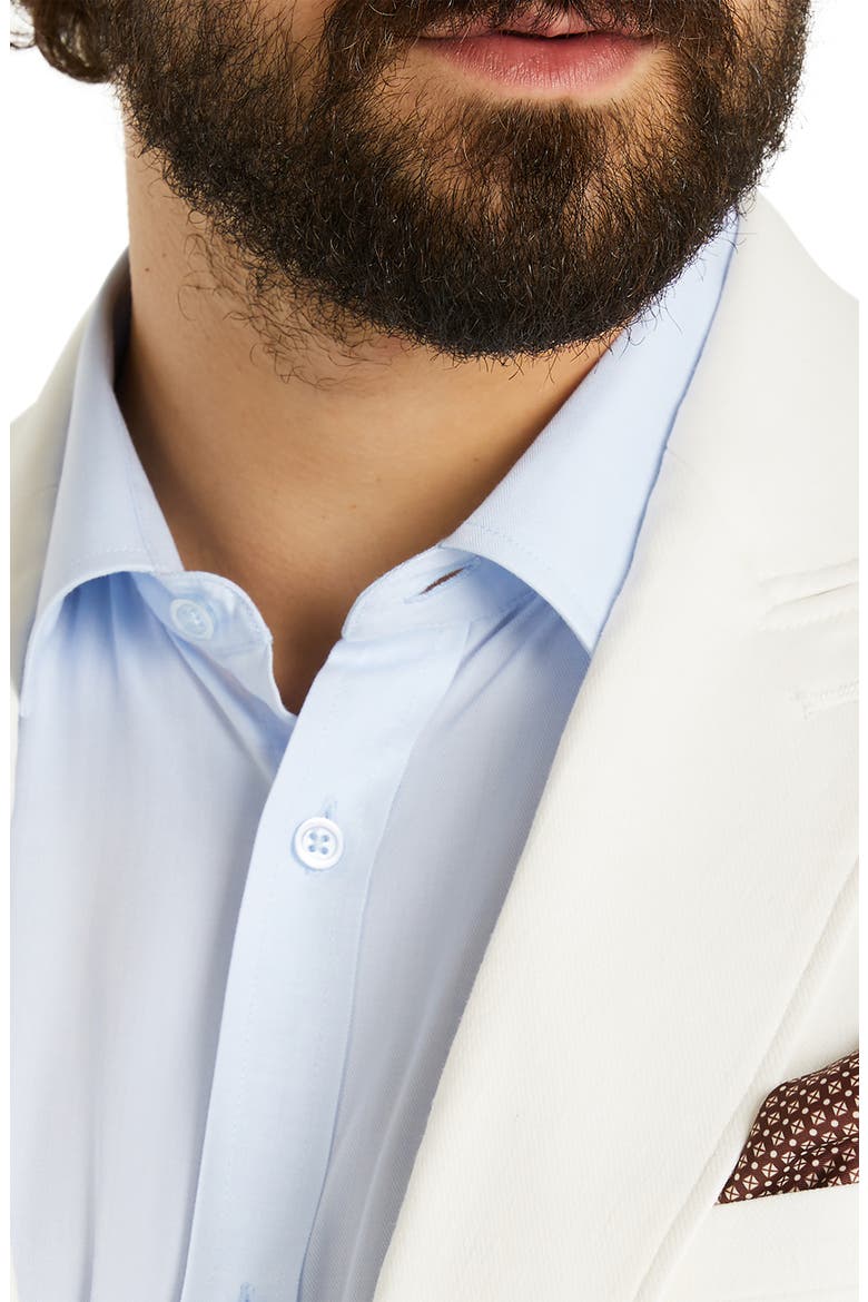 Riviera Solid Stretch Cotton & Linen Blazer , Alternate, color, IVORY