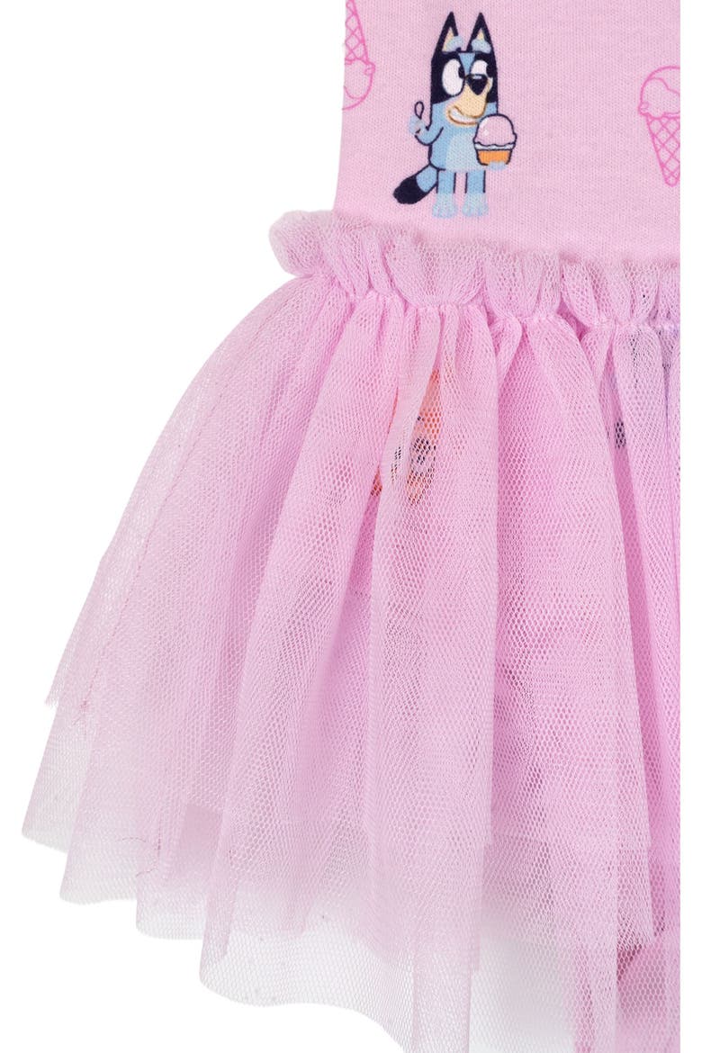 One Piece Tutu Bodysuit, Alternate, color, Pink Bluey Bingo