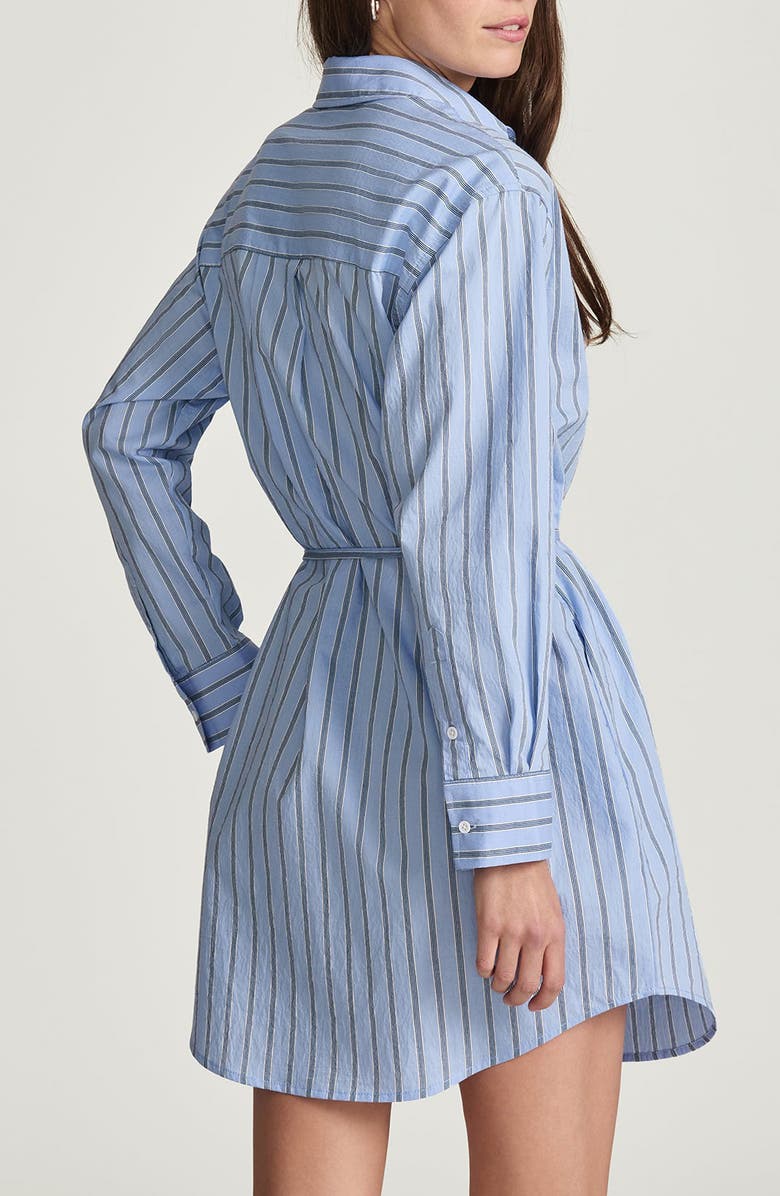 Mavi Jeans Stripe Tie Waist Long Sleeve Shirtdress, Alternate, color,