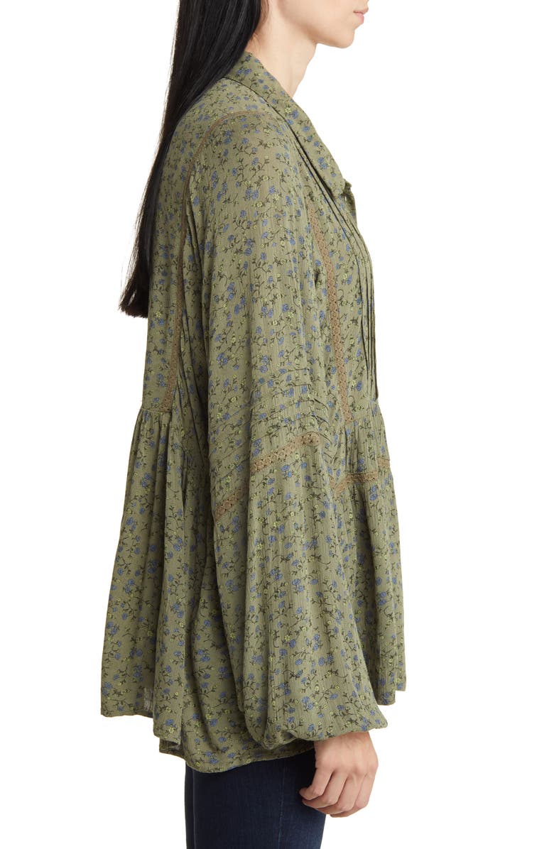 Lucky Brand Floral Long Sleeve Top, Alternate, color,