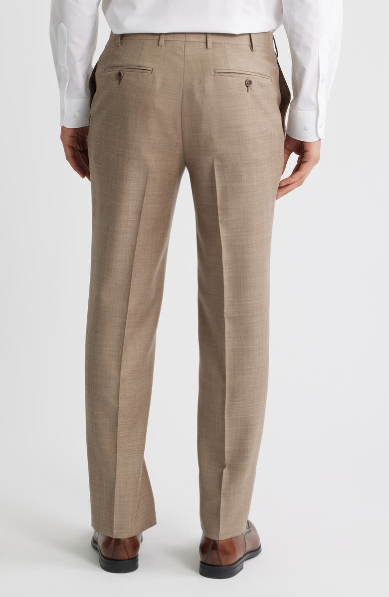 Canali Siena Regular Fit Pants, Alternate, color, Light Brown