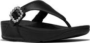 FitFlop Lulu Crystal-Buckle Toe-Post