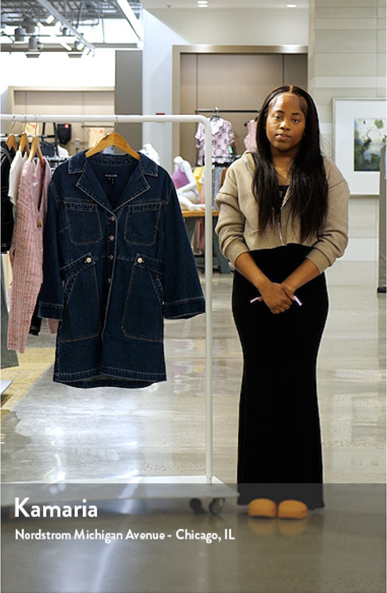 McKinely Long Sleeve Denim Minidress, sales video thumbnail