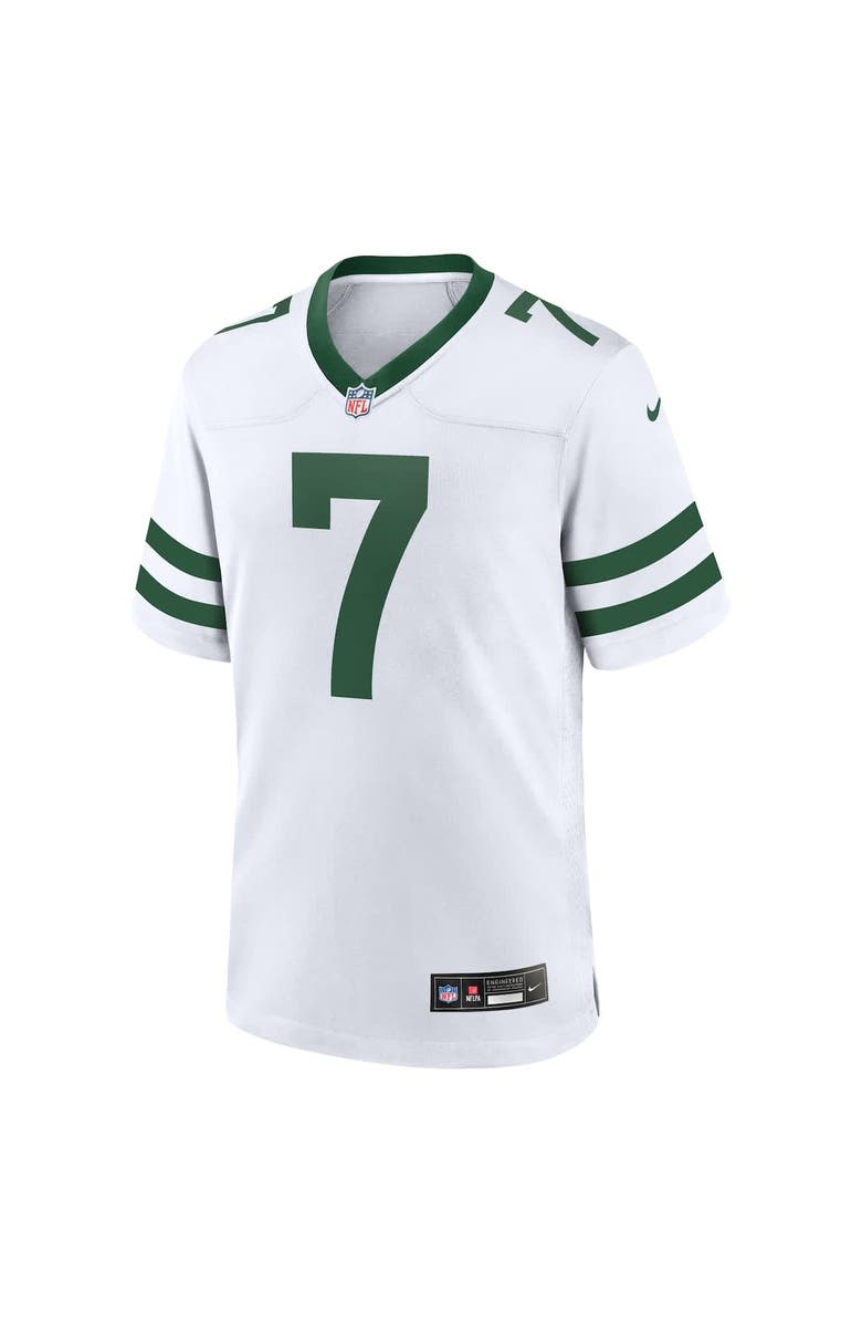 Nike Men's Nike Justin Fields Legacy White New York Jets Game Jersey, Alternate, color, White