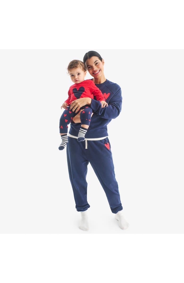 Primary Adult 24/7 Heart Sweatpant, Alternate, color, Navy Lollipop