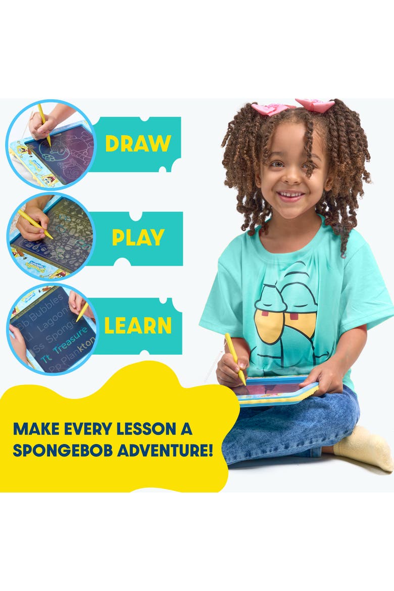 Spongebob Lcd Doodle Writing Tablet, Alternate, color, Blue