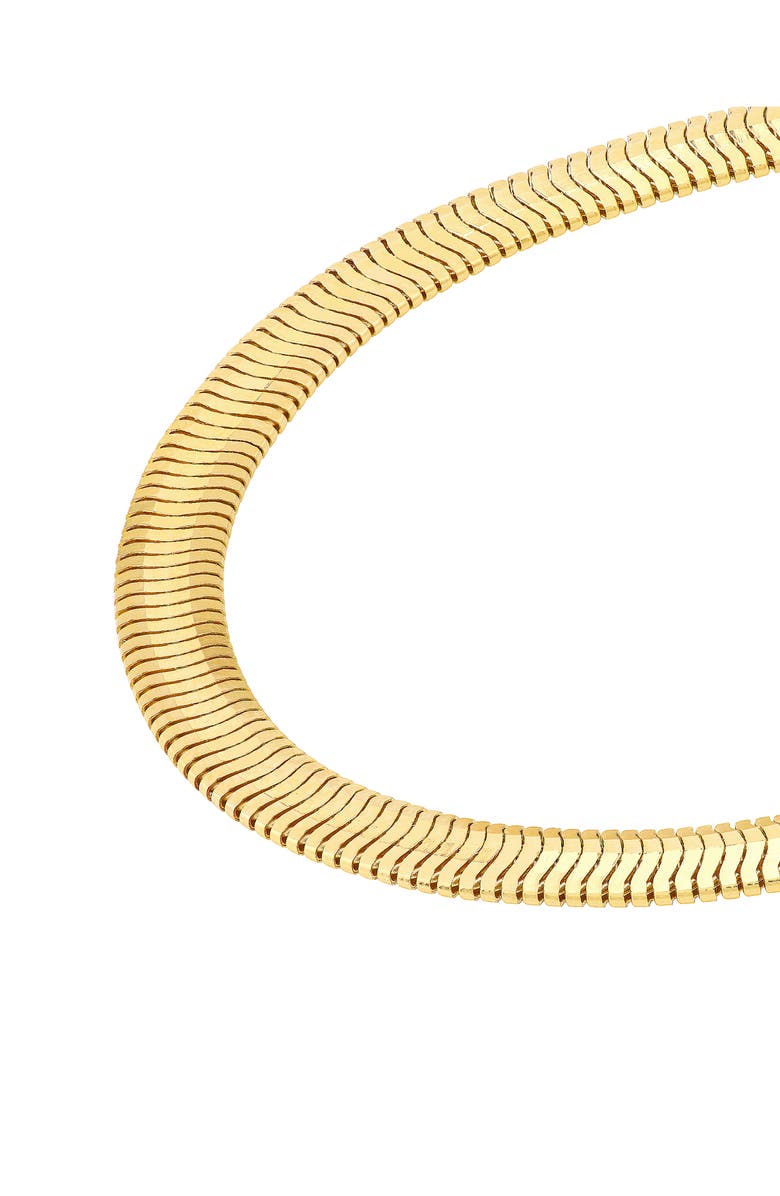 HAWLEY ST 14K Yellow Gold Diamond Cut Snake Chain Necklace, Alternate, color, 