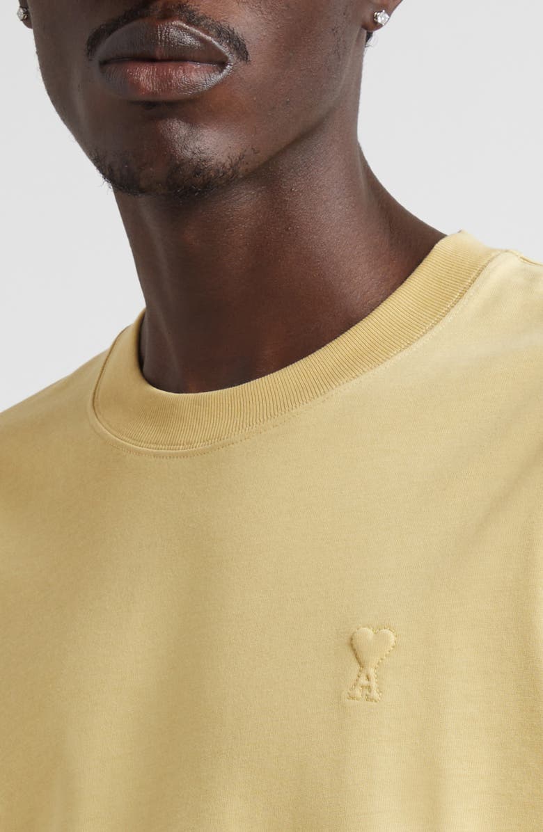 AMI PARIS Ami de Coeur Cotton T-Shirt, Alternate, color, Anis