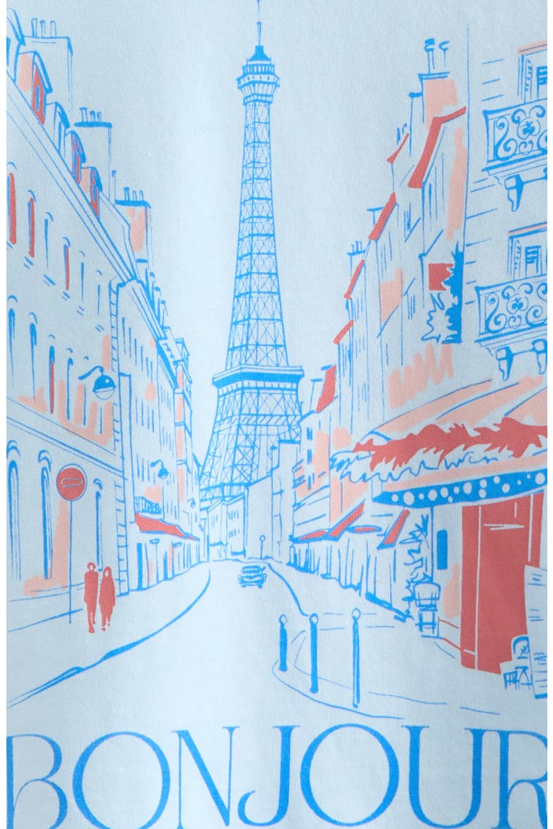Kids' Graphic Baby Tee, Alternate, color, BLUE DELICATE BONJOUR