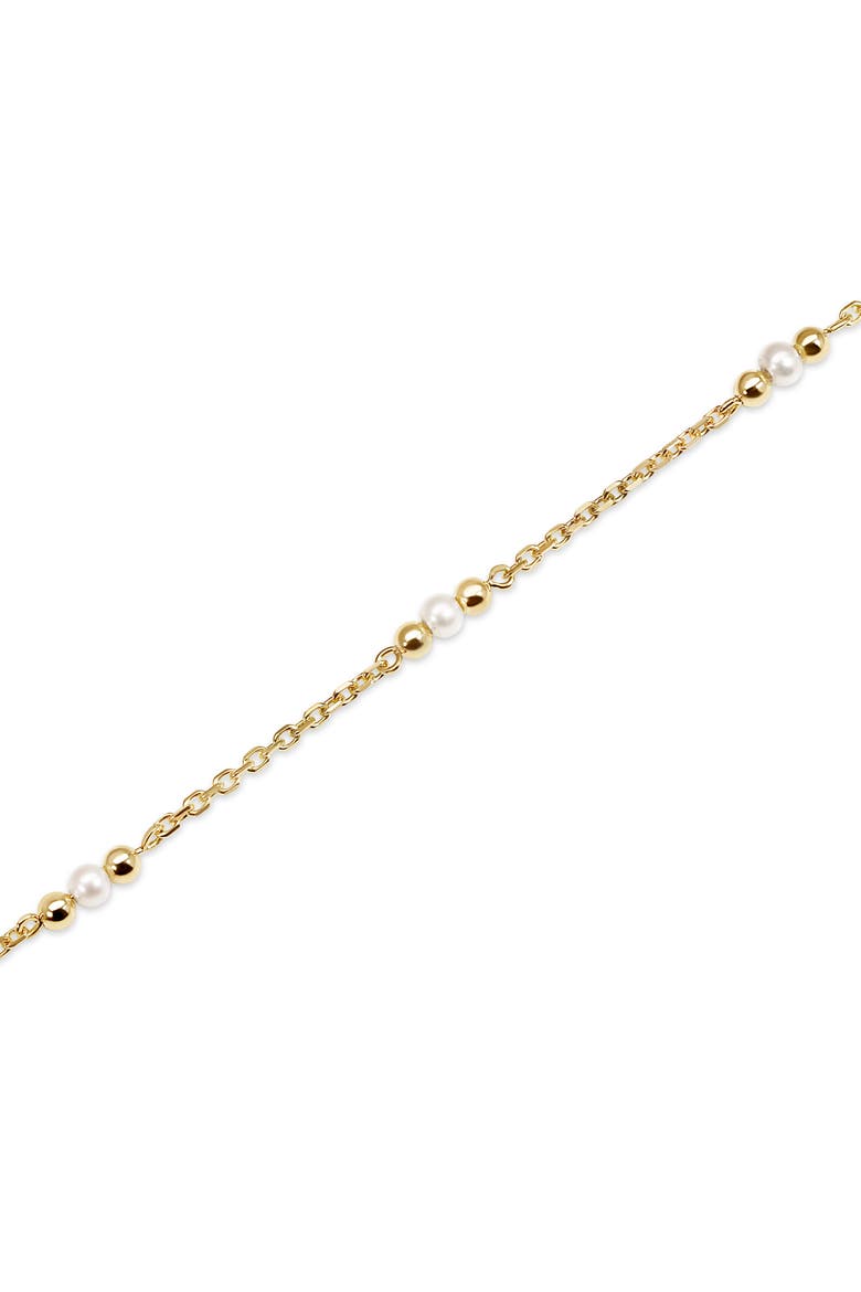 Freshwater Pearl Chain Necklace in 14K Gold, Alternate, color, Yellow Gold