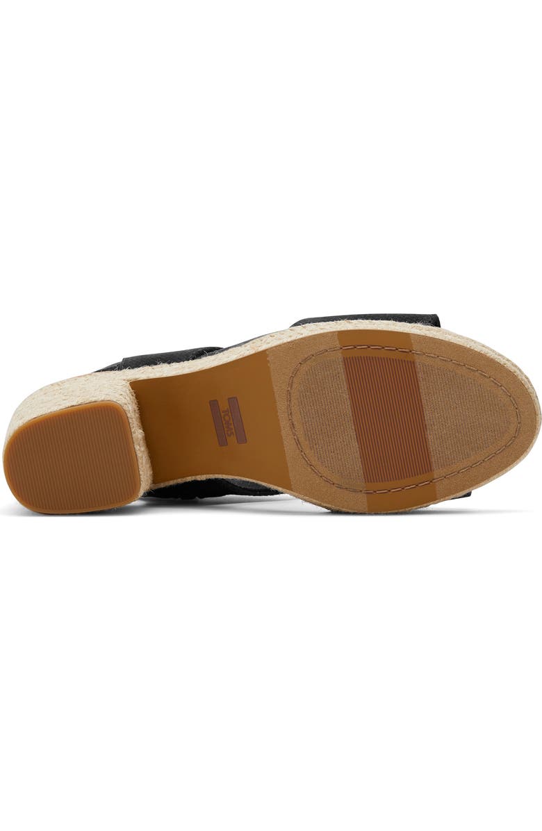TOMS Majorca Platform Sandal, Alternate, color, Black