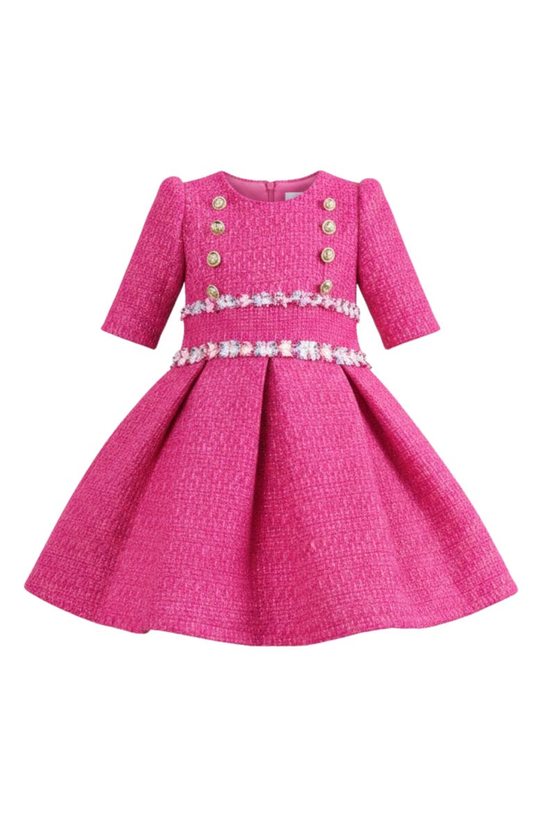 Petal Cute Spring Party Dress, Main, color, Pink