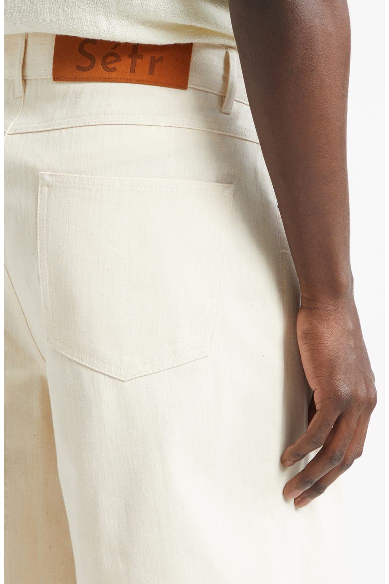 Davis Denim Shorts, Alternate, color, LIGHT ECRU TWILL