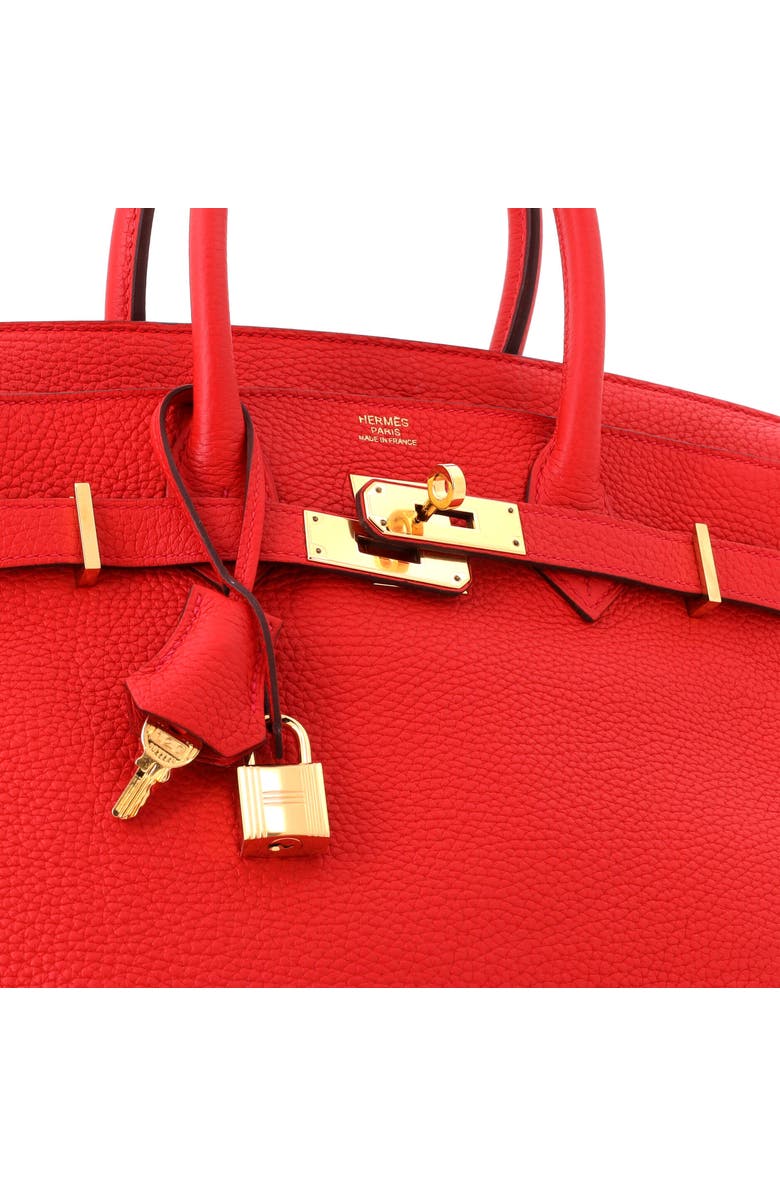 Pre-Owned Hermes Birkin Handbag Red Togo with Gold Hardware 30, Alternate, color, Geranuim
