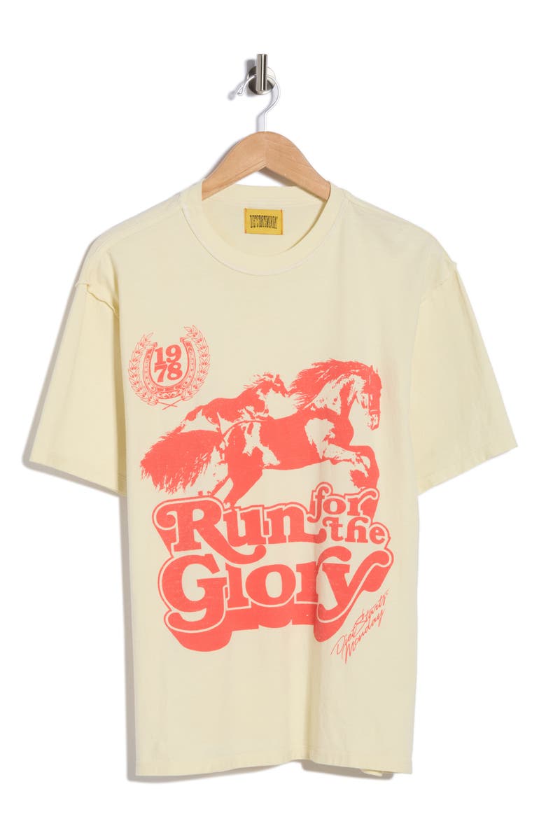 Run for Glory Graphic T-Shirt, Alternate, color, ANTIQUE WHITE