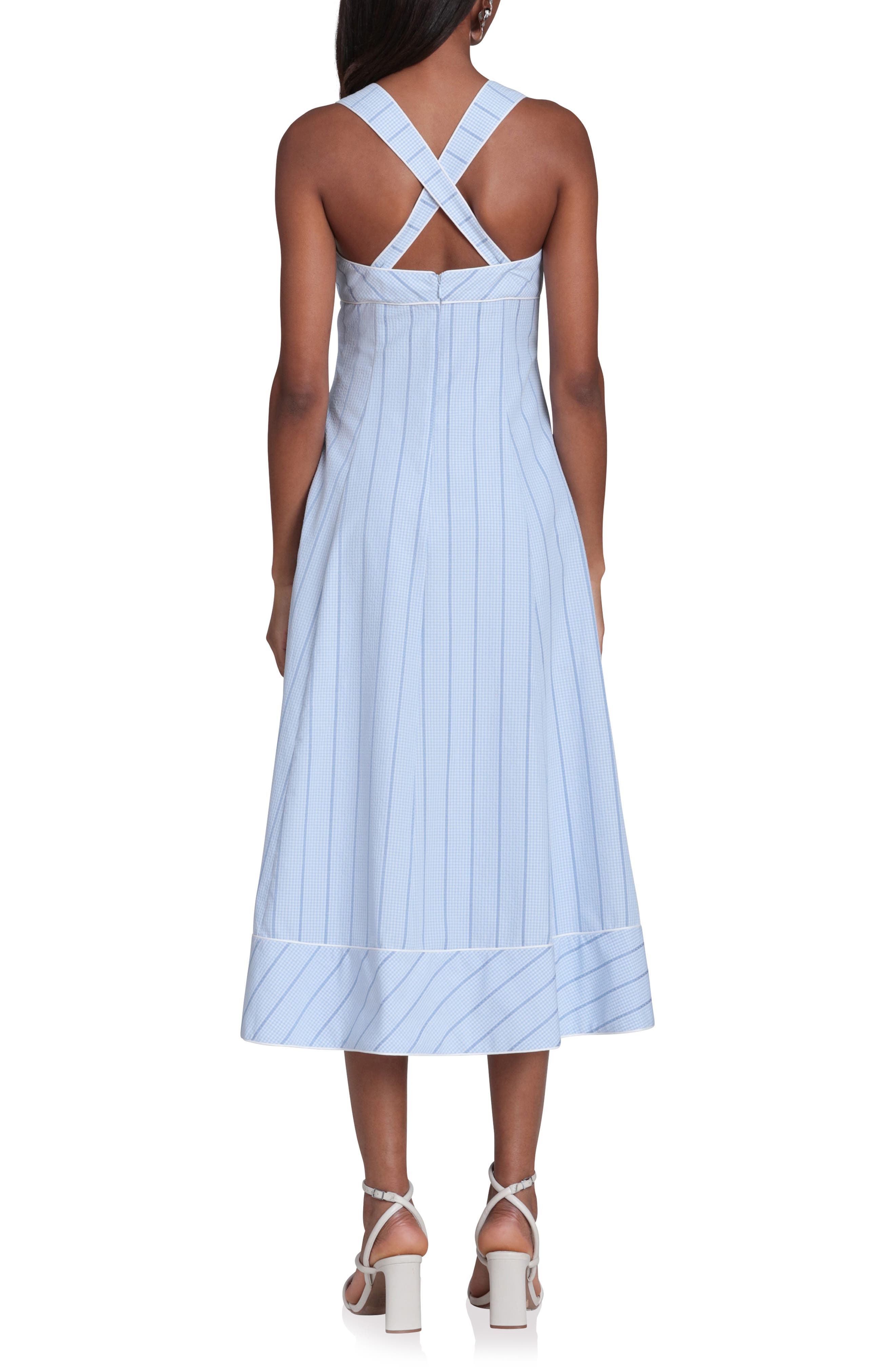 Stripe Sleeveless Midi Dress - image 2