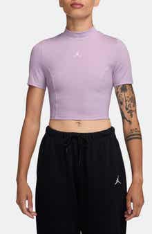 Jordan Mock Neck Crop Top