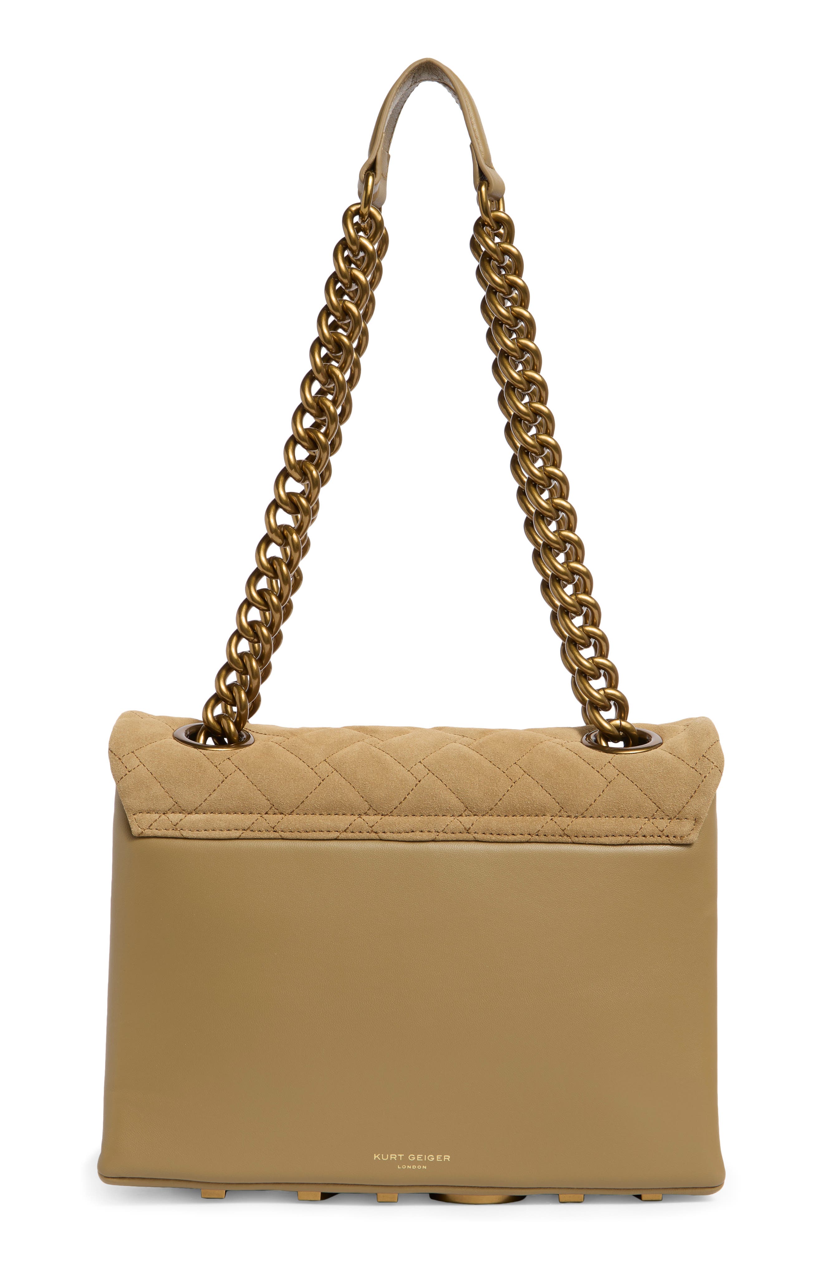 Kurt Geiger London Large Kensington Shoulder Bag, Alternate, color, Taupe