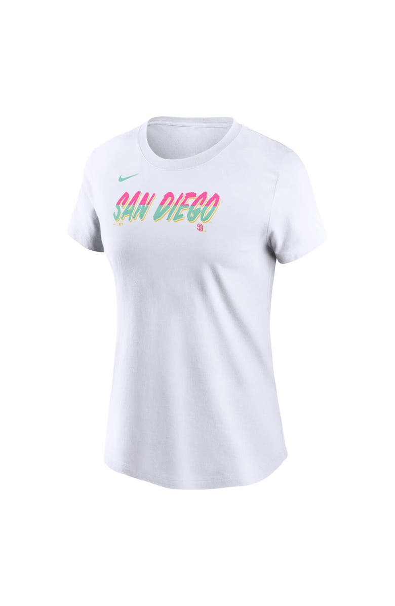 Nike Women's Nike White San Diego Padres City Connect Wordmark T-Shirt, Alternate, color, White