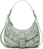 Desigual Grommet Trim Faux Leather Shoulder Bag