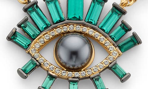 KURT GEIGER KURT GEIGER LONDON IMITATION PEARL EYE PENDANT NECKLACE