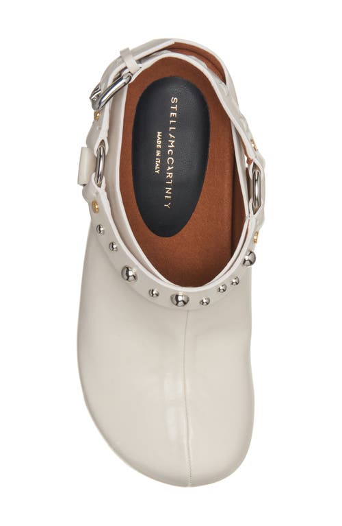Stella Mccartney Elyse Studded Slingback Harness Clog In Stone