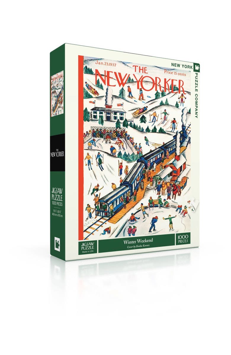 NEW YORK PUZZLE COMPANY Winter Weekend 1000 Piece Puzzle, Alternate, color, 