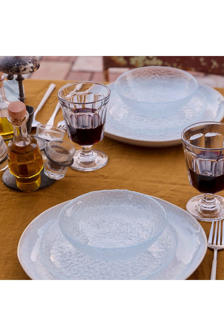 Brisa Set/6 glass cereal bowls, Alternate, color, Clear