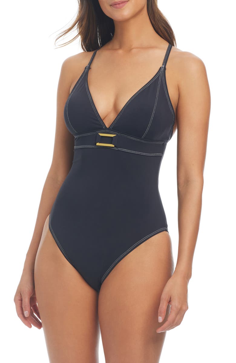 BLEU by Rod Beattie Low Back One-Piece Swimsuit, Main, color,