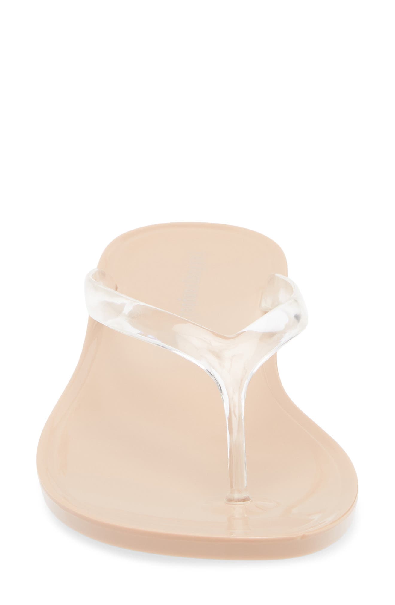 Beach Day Jelly Flip Flop, Alternate, color, CLEAR-NUDE