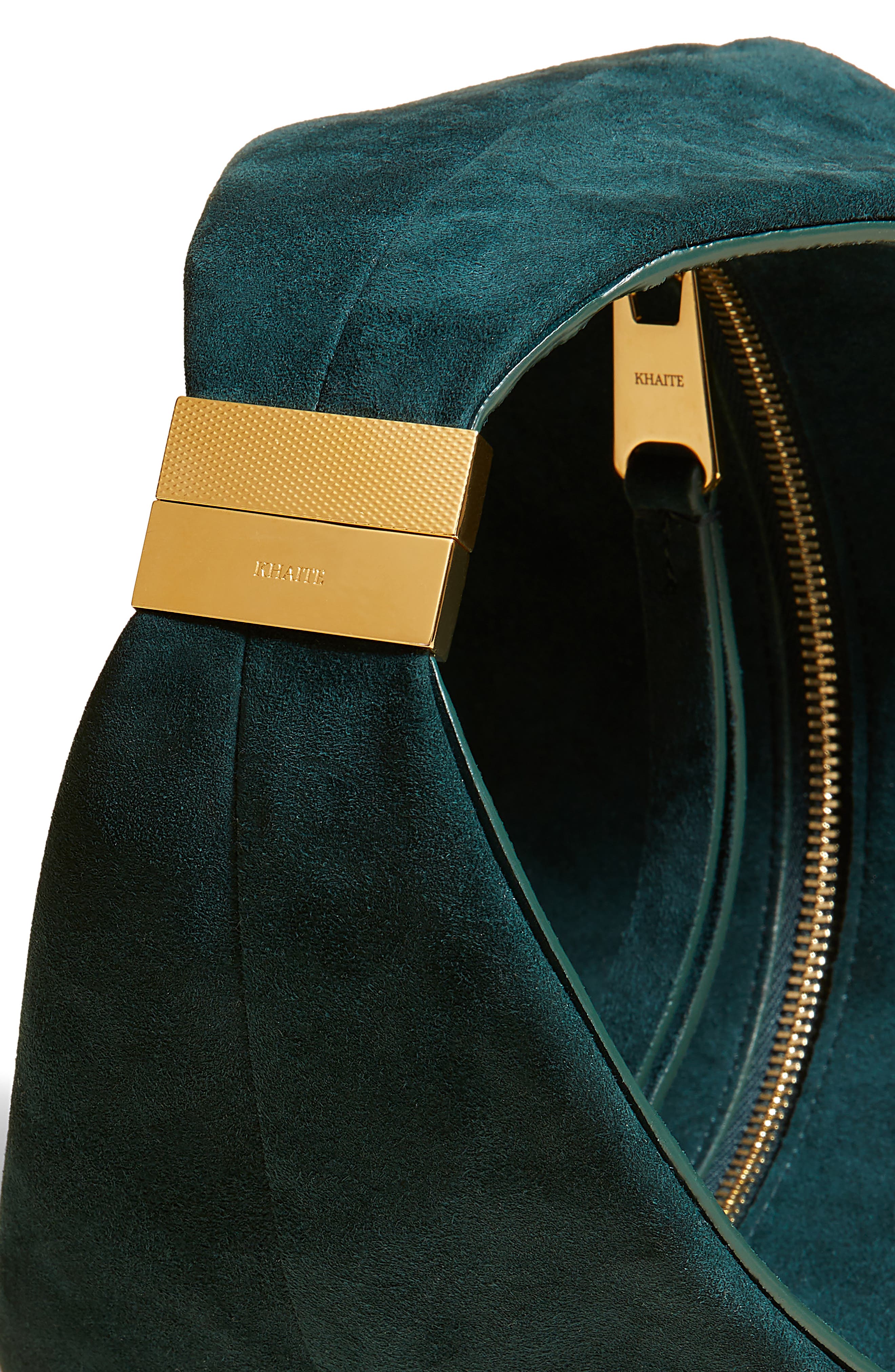Khaite Small Olivia Suede Hobo Bag, Alternate, color, 