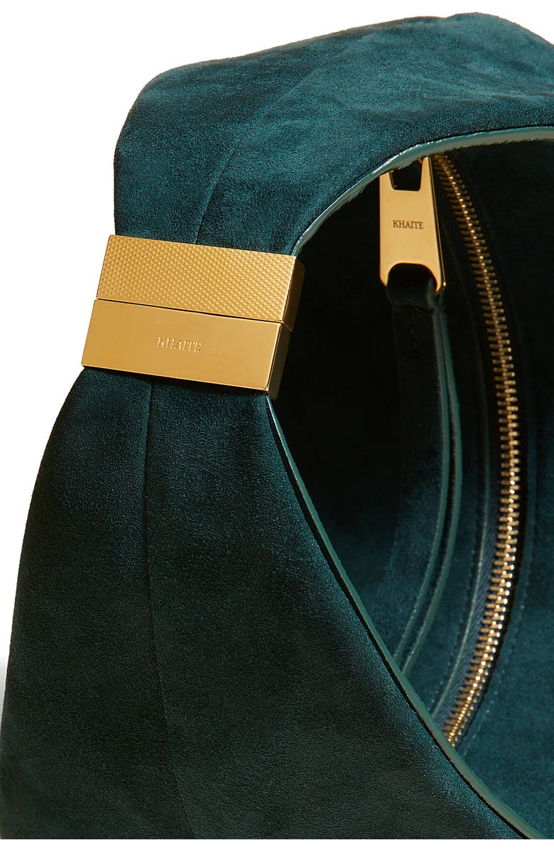 Khaite Small Olivia Suede Hobo Bag, Alternate, color,