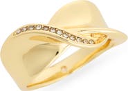 Covet Twist Ribbon Pavé CZ Ring