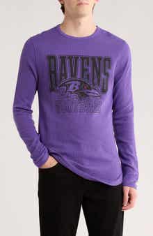 Junk Food Ravens Long Sleeve Thermal Graphic T-Shirt