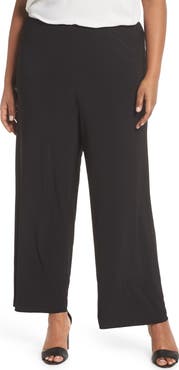 Alex Evenings Matte Jersey Straight Leg Pants