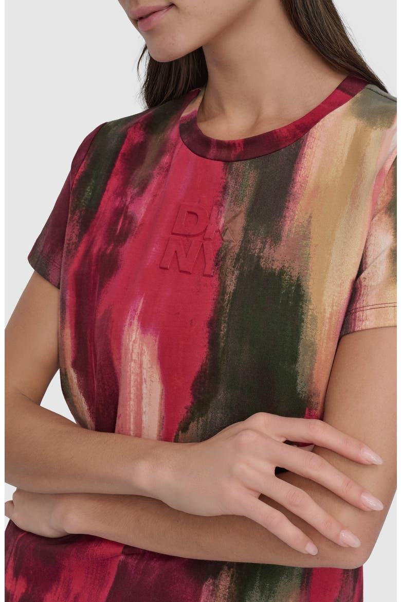 Allover Print T-Shirt, Alternate, color, JUNE BRUSH STROKE