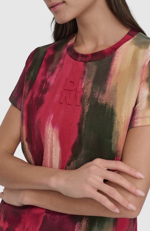 Dkny Allover Print T-shirt In Multi