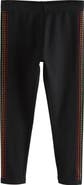 NEXT Kids' Rainbow Seam Diamante Leggings